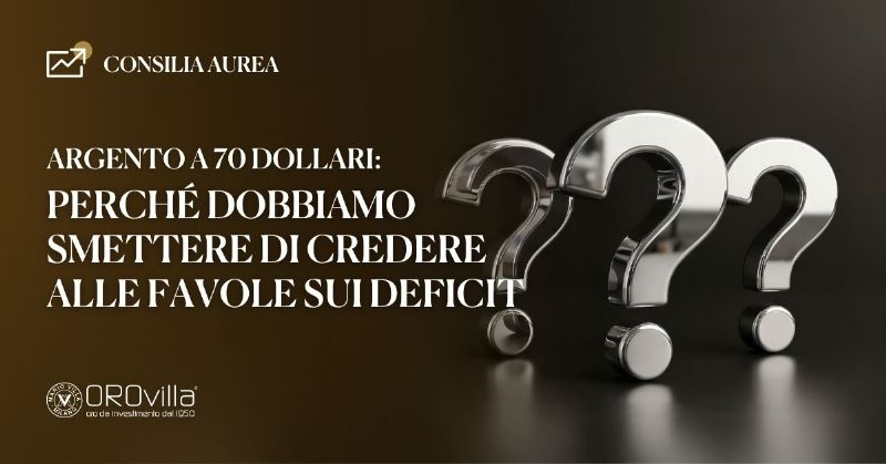Argento a 70 Dollari: perché dobbiamo smettere di credere alle favole sui deficit